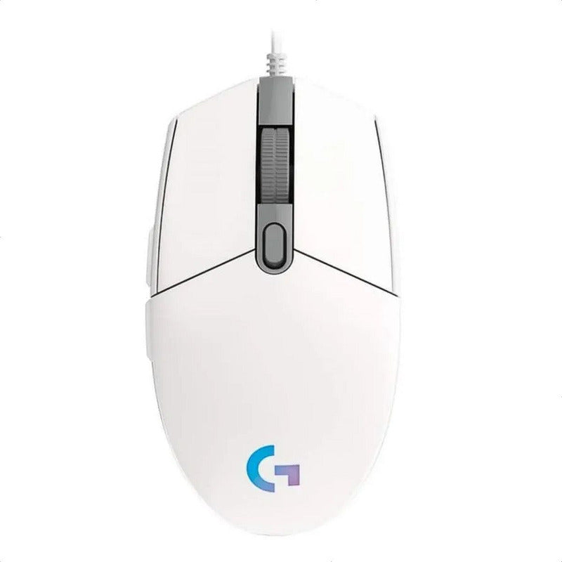 Mouse Gamer Logitech G203 RGB LIGHTSYNC, 6 Botones 8.000 DPI, Blanco