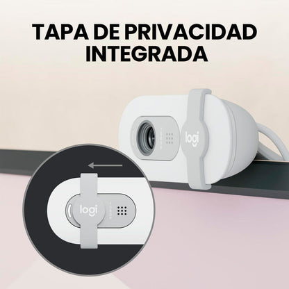 Webcam Full Hd 1080p, Rightlight 2, Logitech Brio 100 Blanco