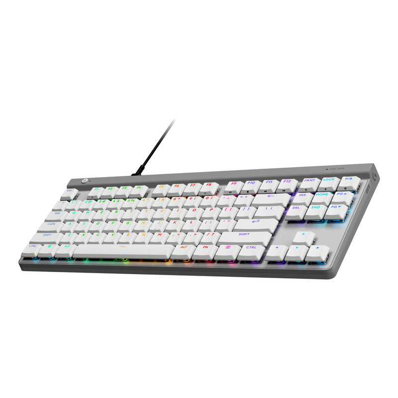 Teclado Gamer Mecánico Lightsync Rgb Logitech G515 Tkl, Blanco