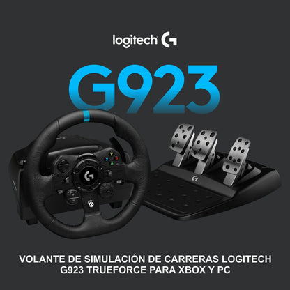 Volante Logitech G923 para Xbox Series X|S, Xbox One y PC + Palanca de Cambios