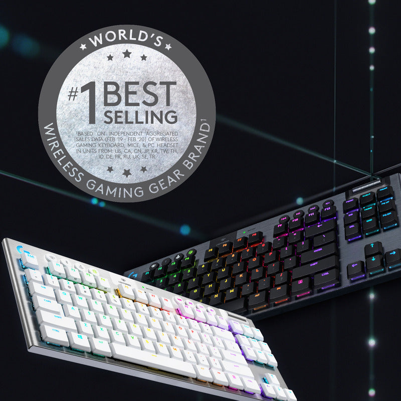 Teclado Gamer Logitech G915 Tkl, Mecánico Inalámbrico