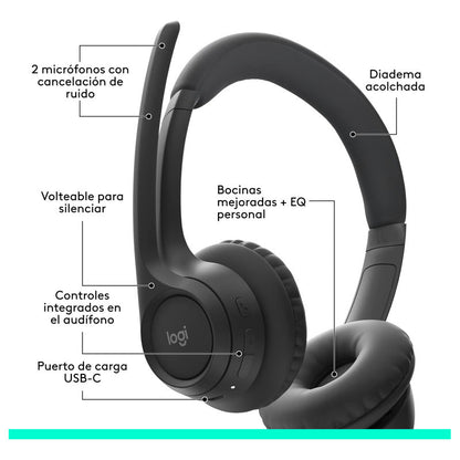 Audífonos Inalámbricos Logitech Zone 300 Con Micrófono