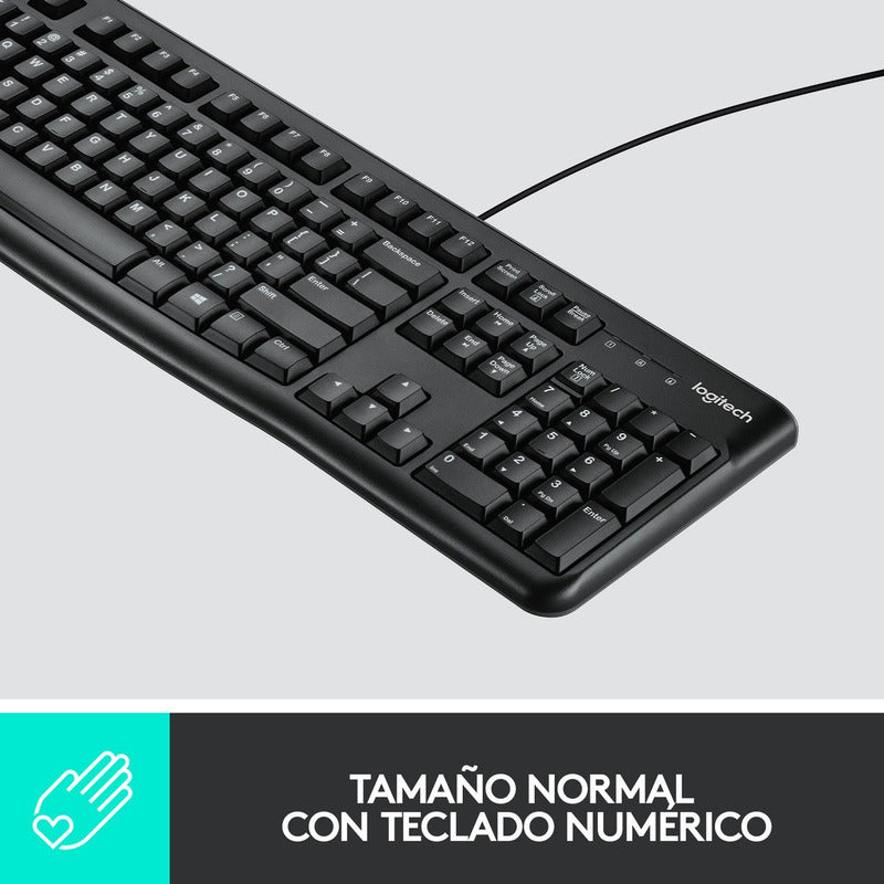 Teclado Y Mouse Usb Plug And Play Logitech Mk120