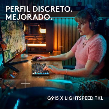 Teclado Gamer Logitech G915 X Lightspeed Tkl / Mecánico Slim