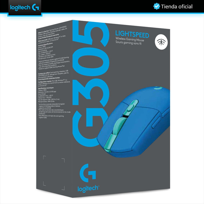 Combo Auricular Logitech Gamer G435 Inalámbrica + Mouse Gamer G305 A