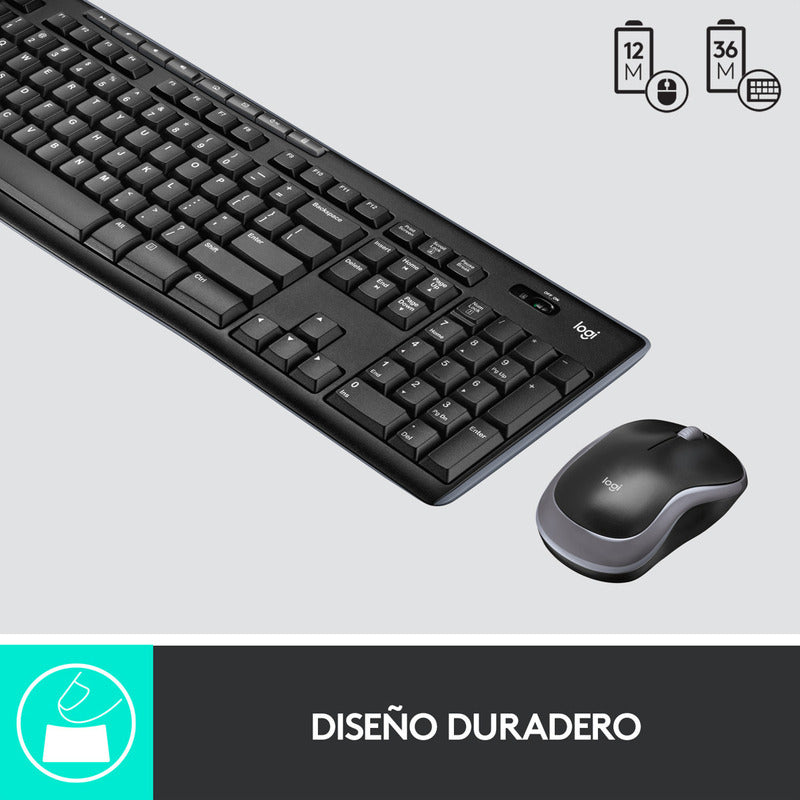 Combo Inalámbrico Logitech Mk270 + Pad Mouse Studio Series
