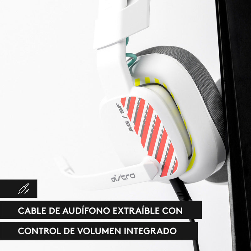 Auricular Gamer Astro A10 Gen 2, Pc/Ps5/Ps4, Xbox, Blanca