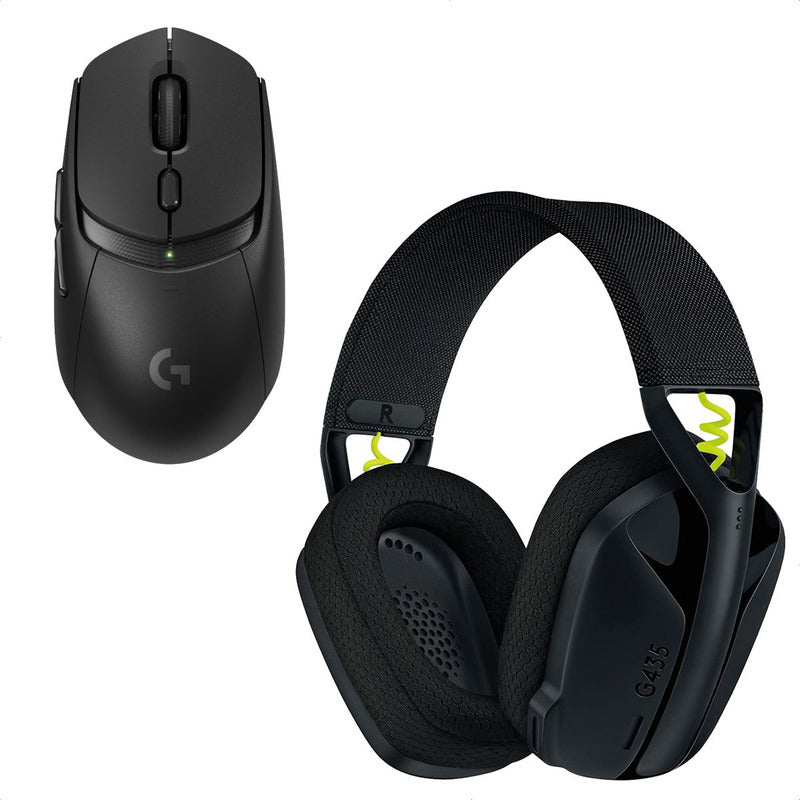 Combo Gamer Logitech Auricular G435 Negra + Mouse G309 Negro