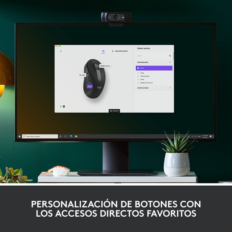 Combo Profesional Teclado Logitech  K950 + Mouse M650, Grafito
