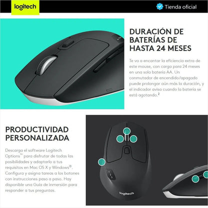 Mouse Multi-dispositivo Logitech M720 Triathlon Bluetooth