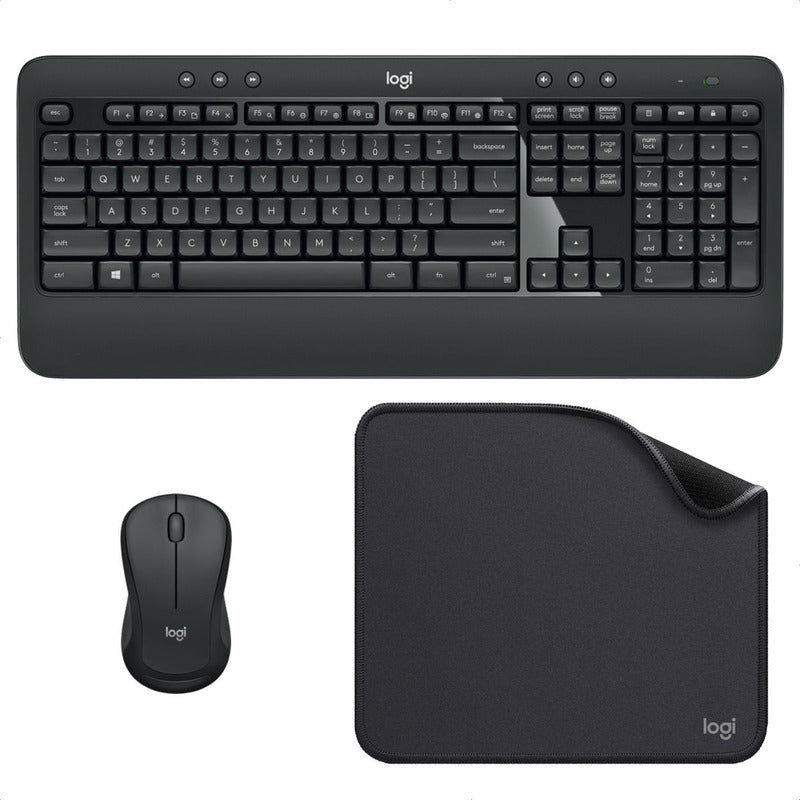 Combo Inalámbrico Logitech Mk540 + Pad Mouse Studio Series