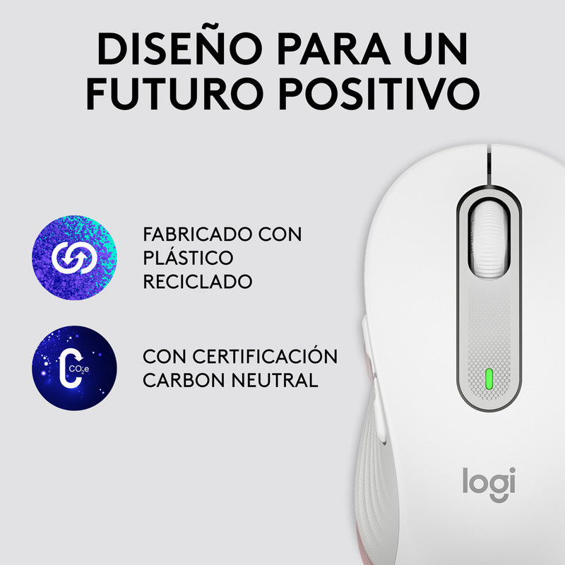Mouse Inalámbrico Bluetooth Logitech Signature M650 Blanco
