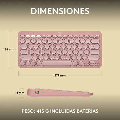 Teclado Multidispositivo Logitech Pebble Keys 2 K380s