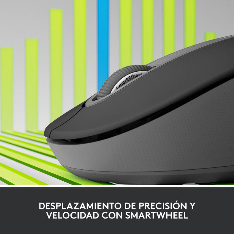 Mouse Inalámbrico Logitech Signature M650, Bluetooth Negro
