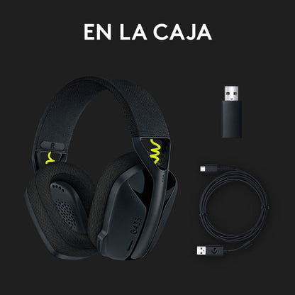 Auriculares Gamer Inalámbricos Logitech G435 LIGHTSPEED y Bluetooth, Negro