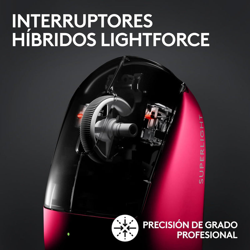Mouse Gamer Inalámbrico Logitech G Pro X Superlight 2 Magenta