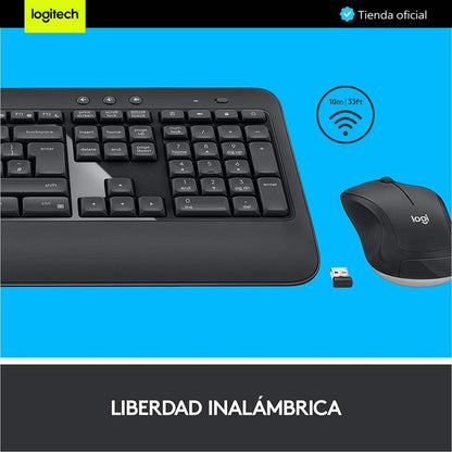 Combo Inalámbrico Logitech Mk540 + Pad Mouse Studio Series