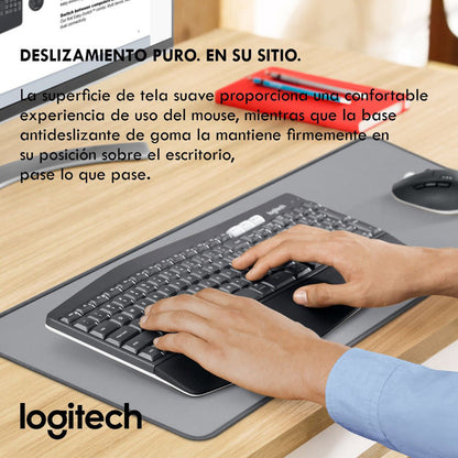 Alfombrilla de Escritorio Logitech Desk Mat Studio Series, Gris