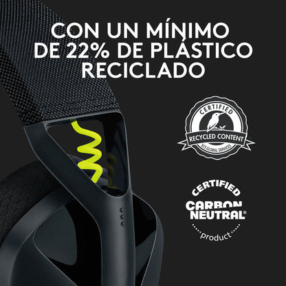 Auriculares Gamer Inalámbricos Logitech G435 LIGHTSPEED y Bluetooth, Negro
