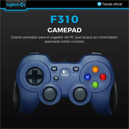 Gamepad USB Logitech F310 Programable para PC y Android TV