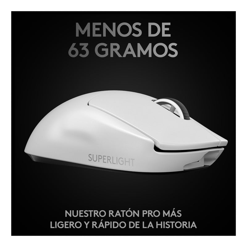 Mouse Gamer Inalámbrico Logitech G Pro X Superlight , Blanco