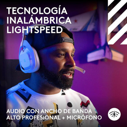 Auricular Gamer Inalámbrica + Base Logitech Astro A50 (5ta Gen) LIGHTSPEED, White