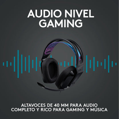 Auriculares Gamer Logitech G335, Pc, Ps5, Xbox / Color & Confort