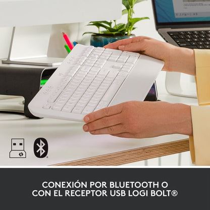 Teclado Confortable Logitech Signature K650 Bluetooth/bolt
