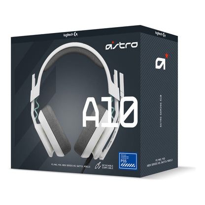 Auricular Gamer Astro A10 Gen 2, Pc/Ps5/Ps4, Xbox, Blanca
