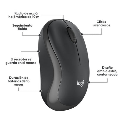 Combo Teclado y Mouse Inalámbrico Silencioso Logitech MK295 Silent