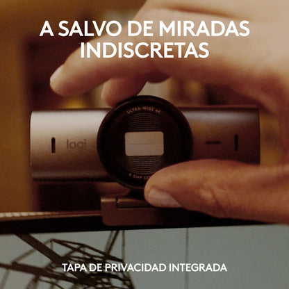 Cámara Web Logitech MX Brio Ultra HD 4K para Colaboración y Streaming