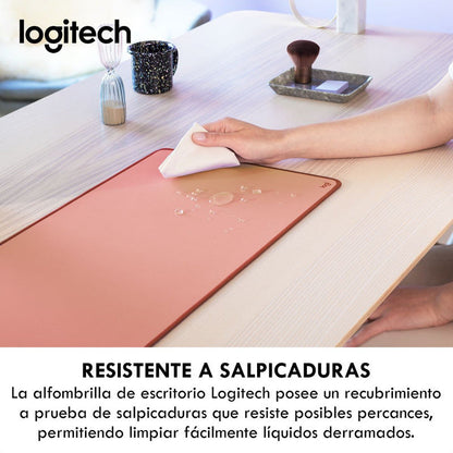 Alfombrilla de Escritorio Logitech Desk Mat Studio Series, Rosa