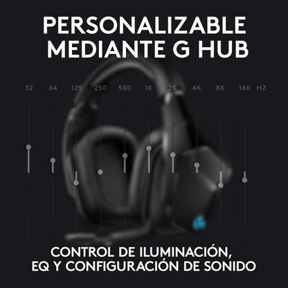 Auriculares Gamerlogitech G935, Inalámbrica 7.1 / Rgb Lightsync