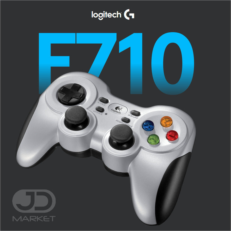 Gamepad Inalámbrico Pc, Vibración Doble Motor Logitech F710