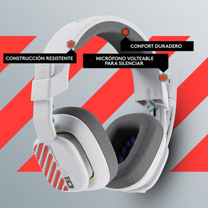 Auricular Gamer Astro A10 Gen 2, Pc/Ps5/Ps4, Xbox, Blanca