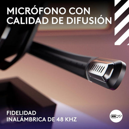 Auricular Gamer Inalámbrica + Base Logitech Astro A50 (5ta Gen) LIGHTSPEED, Black
