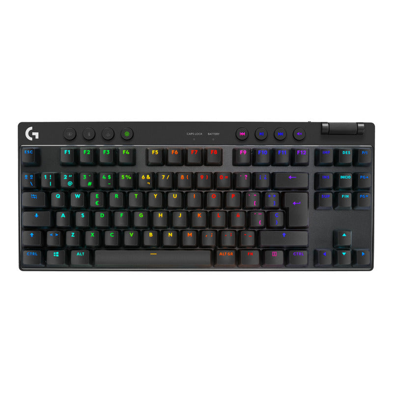 Teclado Gamer Logitech G Pro X Tkl, Lightspeed Bluetooth Rgb