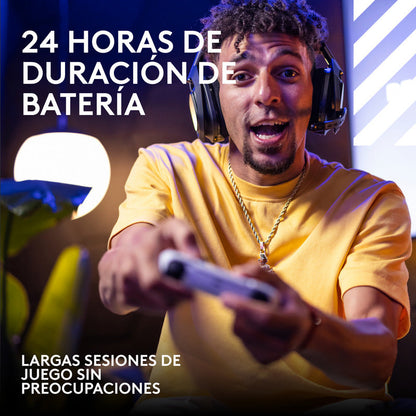 Auricular Gamer Inalámbrica + Base Logitech Astro A50 X LIGHTSPEED, Black