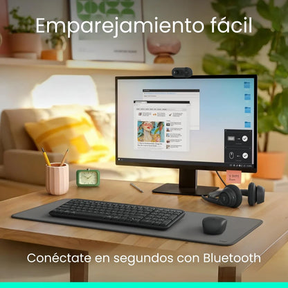 Teclado Multimedia Inalambrico Bluetooth Logitech K250 Blanco