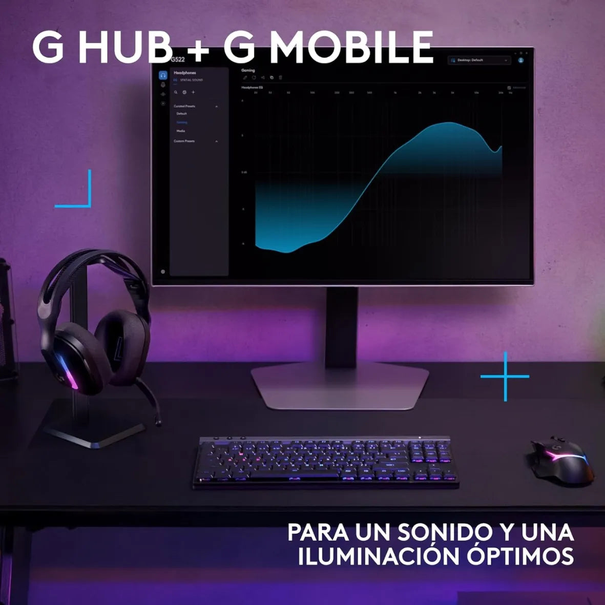 Auricular Gamer Logitech G522, Inalámbrica  Bt / Pc, Ps5 - Negra