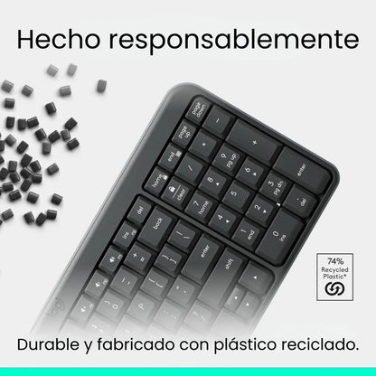 Teclado Multimedia Inalambrico Bluetooth Logitech K250 Negro
