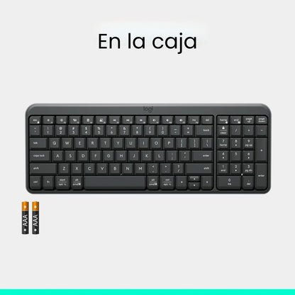 Teclado Multimedia Inalambrico Bluetooth Logitech K250 Blanco