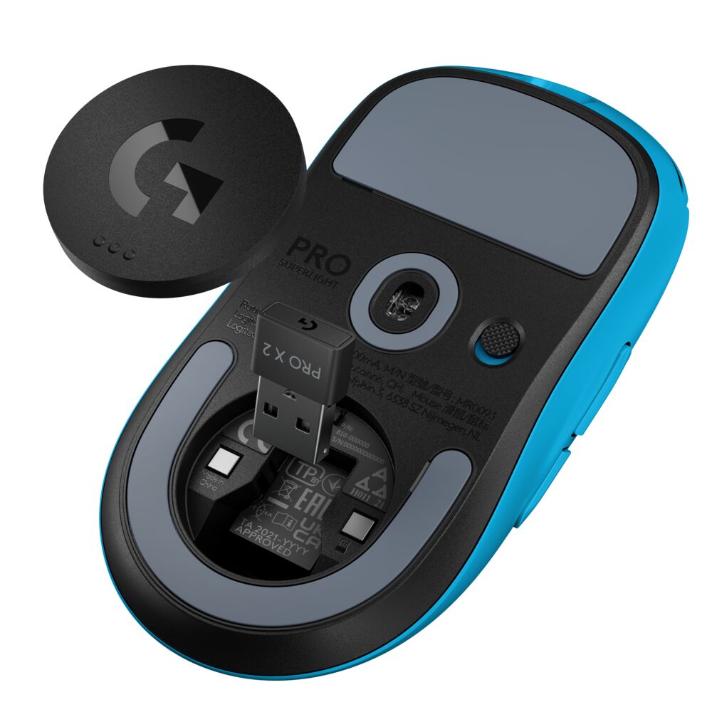 Mouse inalámbrico Logitech G PRO X SUPERLIGHT 2 LIGHTSPEED Gaming Mouse Cyan