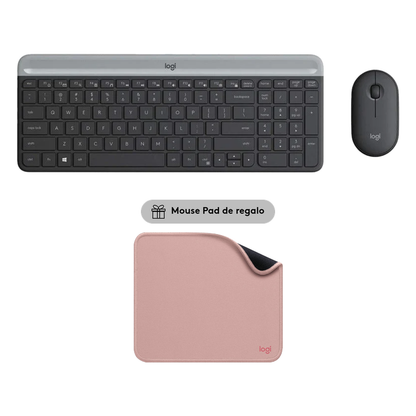 Teclado y Mouse Inalambrico Slim Logitech MK470