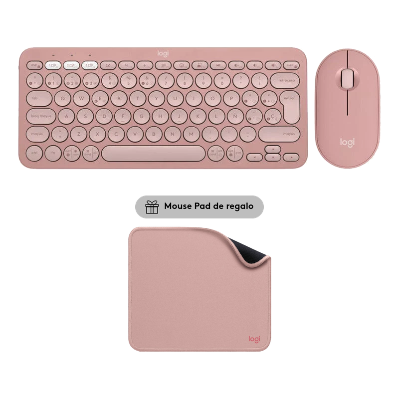 Combo Logitech Pebble 2: Teclado K380s + Mouse M350s
