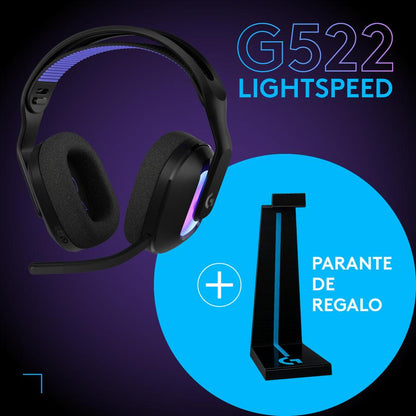 Auricular Wireless Logitech G522 lightspeed Black + Soporte de Regalo