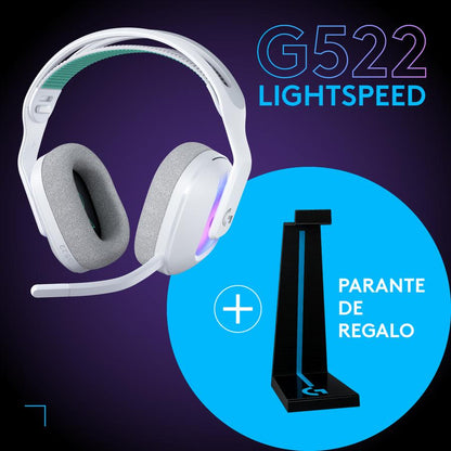 Auricular Wireless Logitech G522 lightspeed White + Soporte de Regalo