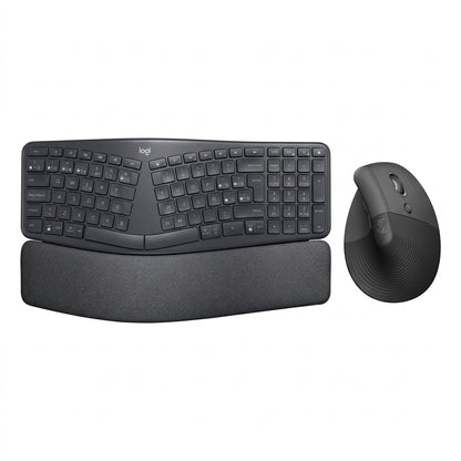 Combo Logitech Mouse Lift Ergo Negro + Teclado Ergo K860