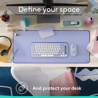 Pad Mouse Logitech Desk Mat Studio Series Lila 70x30cm